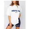 Tracksuit Womens White Foxx T Shirt Designer Brand Fashion Sports and Leisure Set White Foxs Sweatshirt Hoodie Shorts Tees Set 122