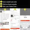 14 15 Pro Max Personlig fall för iPhone 13 12 11 14 15 Pro Max Luxury Custom Name Case Korea Inledande bokstäver Läderskydd 11