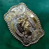 Big Size Zilver Goud Rodeo Bull Cowboy Metalen Gesp Voor Heren Jeans Riem Head2212