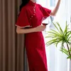 Abiti casual Abito cheongsam da donna Elegante matrimonio da sera in pizzo Slim Retro Qipao stile cinese per prestazioni
