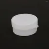 Botellas de almacenamiento Color blanco Sombra de ojos Forma redonda recargable Material plástico 50 piezas Contenedor vacío adecuado para viajes