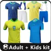 Brasil 2024 2025 Neymar Soccer Jerseys 24 25 Brazilian Men Kids Kit Richarlison Vini Jr。アントニー・ラフィニャL.パケタG.JESUS CASEMIROヨーロッパカップフットボールシャツ16-4XL