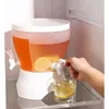 Wasserflaschen, Kühlschrank, kalter Wasserkocher mit Wasserhahn, Limonadenflasche, Trinkgeschirr, Behälter, Teekanne, Krug, 5 l, Küchenzubehör