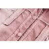 Herrenjacken Cord Unlock Edge Vintage Pink Männer Frauen für Frühling High Street Fashion Jacke Baumwolle