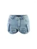 Frauen Shorts 2024 Frühling Sommer Denim Casual Mode Hohe Taille Taste Und Reißverschluss Multi-taschen Bodycon Mini Jeans