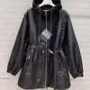 PRA DA Giacca da donna firmata Capispalla con cappuccio Moda tinta unita Giacca a vento da donna firmata Giacca casual da donna Cappotto Abbigliamento Taglia S-L 630