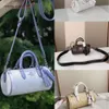 Billig grossistbegränsad clearance 50% rabatt handväska Ny Lacey Penholder Bag Kontrast Boston handhållen en axel crossbody gamla blommor kvinnor