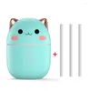 Figurine decorative USB Mini Cute Kawaii Umidificatore portatile 200ml LED Diffusore di aromi per ufficio Camera da letto Casa Auto silenziosa