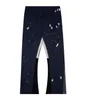 mens Jeans Pants Galleries Sweatpants Dept Speckled Letter Print Men's Women's Couple Loose Versatile Casual Straight Graffiti Red Gray