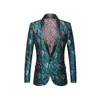 Men's Suits Nightclub Trend Blazers For Men Jacquard Luxury Single Button Fashion High Quality Slim Fit Coat Gentleman Terno Masculino