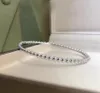 Luxus Designer Armband Diamanten Vollstern Armbänder Titan Stahl Silber Gold Armband Damen Party Geschenk Herren Luxusschmuck