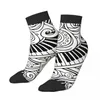 Men's Socks Happy Ankle Musical Doodle Music Notes Harajuku Crazy Crew Sock Gift Pattern Printed