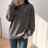 Frauen Hoodies Pullover Frühling Und Herbst 2024 Koreanische Version Baumwolle Lose Lange ärmeln Mantel Faul Wind Kleine Verdickung