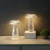 Mushroom Crystal Table Lamp LED Ambient Light Touch Night for Restaurant Cafe Bar Living Room Bedroom Bedside Decoration 240314