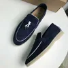 LP Pianas Loafers Womens Mens Shoes المصمم الشهير الأزياء الفاخرة للرجال الأعمال الجلدية شقة منخفضة من جلد الغزال من جلد البقر Oxfords غير الرسمي الأحذية الكسول A10