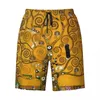 Мужские шорты The Change Seasons от Gustav Klimt Board Повседневные пляжные трусы Художественные быстросохнущие плавки