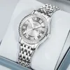TAXAU Luxus-Markenuhr für Damen, Original, hochwertige, wasserdichte Damenuhren, Edelstahl, modische Kalender-Armbanduhren 240314