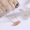 Designer Tiffay och Co Di Jia Necklace Boutique Jewelry Valentines Day Gift Insect Butterfly