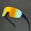 Gafas de sol de diseño Nuevos deportes Ciclismo Espejo Totalmente envuelto Gafas de sol al aire libre a prueba de viento y de moda con lentes integradas