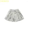 STAGE Wear Jazz Dance pour enfants Performance Clothing Tabing Top Shirt Pu Jackets Shorts Ballroom