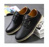 HBP icke-varumärke Mens Casual Leather Shoes Korean version trendiga herrskor andas låga läderskor