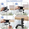 Desk Cup Holder 2 in 1 Desk Cup Holder with Headphone Hanger 360-Degree Rotation Adjustable Arm Clamp Headset Hook Bottle Holder 240307