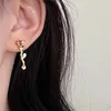 Boucles d'oreilles à clous pour femmes, bijoux de luxe exquis, couleur or, Rose incrusté de zircone cubique rouge, tendance, élégant, romantique et Chic