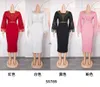 Ubranie etniczne afrykańskie imprezowe sukienki wieczorne dla kobiet Tassel Afryka biała czerwona czarna bodycon szczupła długa sukienka maxi eleganckie sukienki ubrania