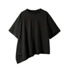 T-shirts pour hommes Hommes Irrégulière Bat Manches Cape Lâche Casual Noir Foncé Mode T-shirts Plus Taille Femmes Blouses Performance Vêtements Costumes