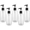 Storage Bottles 5 Pcs Shampoo Dispenser Refillable For Shower Soap Pump Filling With Travel Liquid