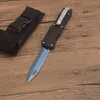 3Styles MT Combat Black A07 Automatisk kniv 440 Blad Zink Aluminiumlegering Handtag EDC Pocket Knives Auto Present Knifes