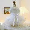 Vêtements pour chiens Robe pour animaux de compagnie sans retenue Charme Bow décoré princesse confortable pour chiens chats avec petites sorties