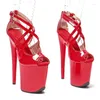 Dance Shoes 20CM/8inches PU Upper Sexy Exotic High Heel Platform Party Sandals Pole Model Shows 059