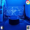 أضواء ليلية الموز أسماك LED LED لديكور غرفة النوم Decor Nightlight Gift BL Anime 3D LAMP