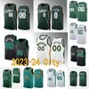 2023/24 Maglia da basket City Jayson Tatum Kristaps Porzingis Jaylen 7 Brown Jrue Holiday Derrick White Al Horford Payton Pritchard City Jersey Edizione verde da uomo