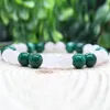 Link Bracelets MG1990 8 MM Rose Quartz Grade Malachite Bracelet Womens Mens EMF Energy Protection Jewelry