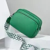 Bolsos de hombro a la moda para mujer, bolso de mano de cuero genuino de lujo, bolso cruzado con textura avanzada, Bolsas femeninas de tendencia 2024