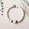 Bracelet porte-bonheur Lotus Bodhi, perles de racine naturelle originales, Simple, pour femmes