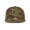 Ballkappen Baseballmütze Männer Snapback Army Flat Bill Papa Hut Grün Hiphop Verstellbares Sport-Outdoor-Zubehör für Jungen Teenager