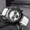 R0LEX -handleden för 2023 Nya herrklockor Alla Dial Work Quartz Watch High Quality Top Brand Clock Men Fashion Rubber Watch Band R02