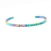 Bracciale C ispirato ai polsini in acciaio inossidabile color arcobaleno con scritta YOU'RE MY PERSON 4MM