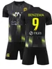 boy girl Benzema Fans Edition rugby Football shirt Training wear men and kids games Jerseys kits Leisure sportSleeve Uniform 240315