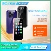 Soyes xs14 super mini telefone móvel 4g lte 3gb 64gb android 9.0 quad core 3.0 Polegada 2600mah face id tipo c otg pequeno smartphone