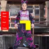 Scene Wear Jazz Dance Costume Girls Hip Hop Clothes Long Sleeves Kpop Outfit Modern Performance Suit Fashion BL9442