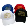 2024 Trump Caucus Captain Hat Trump Wybór baseballu haft haftowy szczyt czapki baseballowej czapki 4 kolory