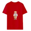 2024 camiseta com estampa animal, nova camisa polo estampada do designer, manga curta de algodão de alta qualidade masculina