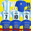 Rozmiar 3xl 2024 Koszulki piłkarskie fanów 2025 Enzo Alvarez di Maria Messis Kit Kit Men Men Football Shirt Maradona Martinez 24 25 Argentinas Dybala de Paul J.alvarez