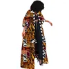 Abbigliamento etnico Cappotto africano in poliestere autunnale per donna Abito primaverile stile Dashiki Abbigliamento Moda Africaine Femme Africa