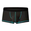 Calzoncillos para hombre Boxer Shorts Trunks U Bolsa convexa Mejorar la cintura baja Sudor Boxershorts Hombres Boxeadores transpirables Hombre