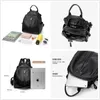 Skolväskor svart ryggsäck för kvinnor äkta läder kohud baggback flicka pendlare liten söt resväska 2024 modedesign lyx
